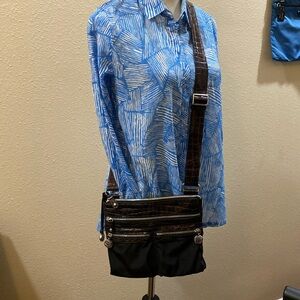 Brighton crossbody. Alligator 🐊 strap and from accents.